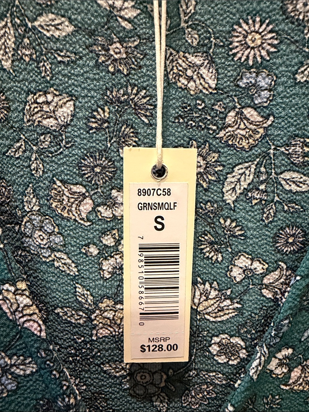 Max Studio Green Floral Wrap Maxi Dress with Ruffle Sleeves - Picture 2 of 2